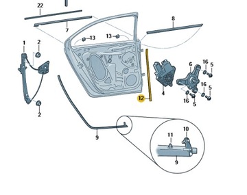 фото thumb №2, Прокладка дверь снаружи край левый зад 5e0839717b skoda octavia 3