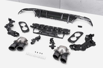 фото thumb №8, Mercedes c-class w205 2014-2021 диффузор задний з pdc набор stylizujący na