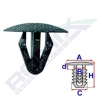 фото thumb №2, Клипса обивка romix 90467-10091