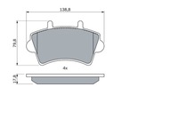 фото thumb №8, Bosch 986 494 031 набор тормозных колодок тормозных, тормоза дисковые