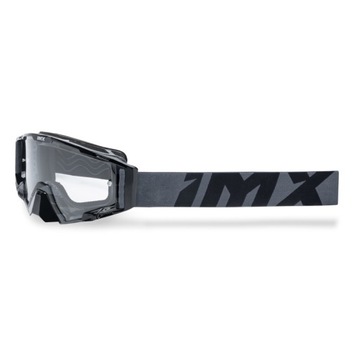 ОЧКИ IMX SAND GRAPHIC ЧЕРНЫЙ БЛЕСК/СЕРЫЕ — СЕРЕБРЯНЫЙ ИРИДИЙ + ПРОЗРАЧНОЕ СТЕКЛО (2 S