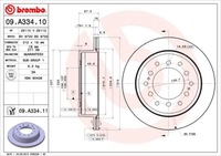 фото thumb №1, Brembo 09.a334.11 диск тормозная