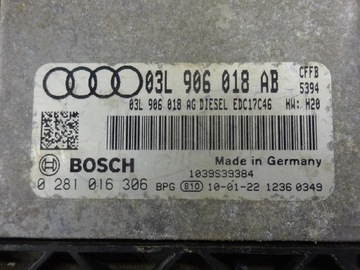 фото thumb №15, Sharan golf vi audi a3 8p 2.0 tdi cff cffb комп'ютер двигуна 03l906018ab