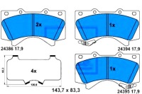 фото thumb №1, Ate тормозные колодки тормозные toyota land cruiser 200 4.6 v