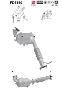 фото thumb №1, As fd5160 фільтр dpf euro 5 do mitsubishi asx gaw