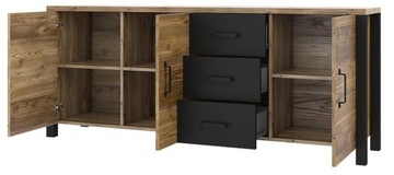 Большой комод LOFT, 190 см, для гостиной, матовый