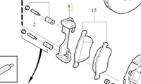фото thumb №1, Volvo s60 v60 передні скоба гальмівні 16,5"