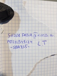 фото thumb №8, Pas безпеки лівий задній 6v0857447 skoda fabia iii універсал