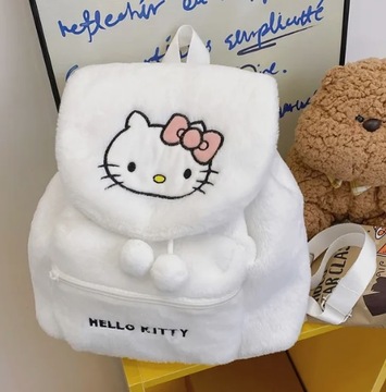 PLUSZOWY PLECAK Kuromi Hello Kitty PLUSZOWY PLECACZEK TORBA