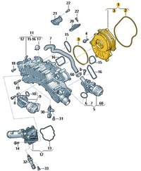 фото thumb №2, Насос воды audi a8 d5 q7 q8 4m 4.0 tdi оригинал