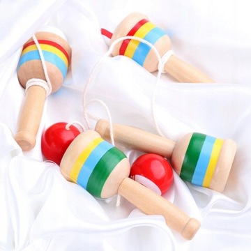 8 x Деревянная, окрашенная кружка Kendama Skill Ball
