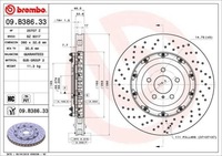 фото thumb №15, Brembo 09.b386.33 диск тормозная