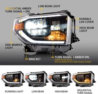 фото thumb №7, Toyota tundra 2014-2018 лампа лампы чёрные левая + правая комплект с led vland