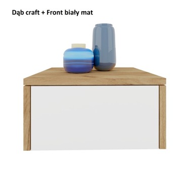 Тумба прикроватная Золотой Дуб CRAFT MONA 40 +F Белый MATT
