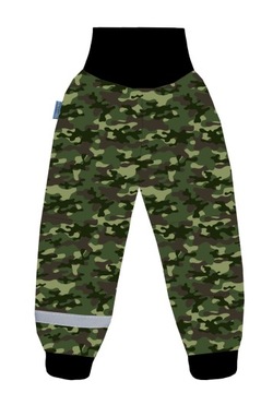 Детские дождевики SOFTSHELL OUTDOOR RAIN PANTS со светоотражающим камуфляжем camo r 104
