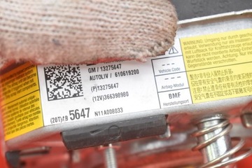 фото thumb №9, Подушка безопасности подушка безопасности водителя 13275647 opel insignia a 08-17