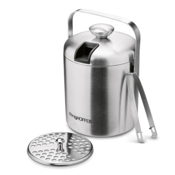 ZESTAW BARMAŃSKI DO DRINKÓW wiaderko na lód 1,3L SHAKER METALOWY 7el. Tadar