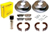 фото thumb №1, Тормозные диски тормозные колодки тормозные колодки hyundai tucson i jm 2004-2010 2wd задняя 262mm