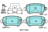 фото thumb №2, Тормозные колодки тормозные керамические tyłz аксессуары ze болтами prowadzącymi
