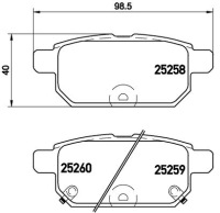 фото thumb №3, Гальмівні колодки гальмівні brembo p79029