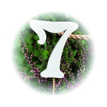 TOPPER cyfra 7 PIKA prezent tort 6 SZT urodziny