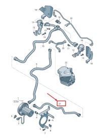 Audi a4 avant b8 патрубок podłączający інжектор повітря вторинного 06e133817j Ціна, фото thumb