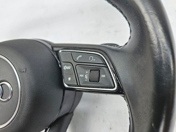 фото thumb №10, Руль трёхспицевый подушка audi a4 b9 8w a5 чёрная кожа s-line