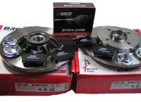 фото thumb №1, Тормозные диски+ подшипник тормозные колодки задняя citroen berlingo peugeot partner 2008 -