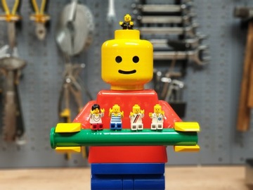 Держатель для туалетной бумаги LEGO MAN RedGrey