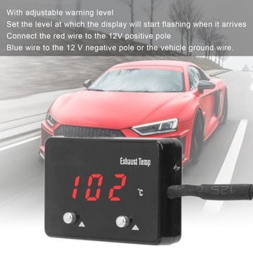 Измеритель температуры выхлопных газов для автомобилей с напряжением 12 В