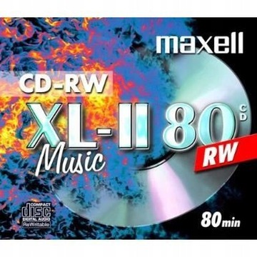 Диски Maxell Music XL-II AUDIO CD-RW 80 мин 10 шт.