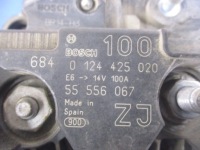 Opel astra h 3 1.6 генератор 55556067zj bosch 0124425020 100a проверенный в Украине, фото thumb
