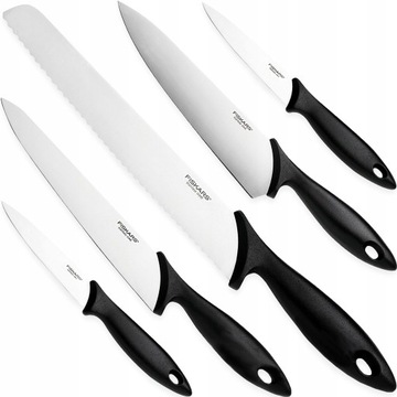 FISKARS ZESTAW KOMPLET 6x NOŻY KUCHENNYCH SZEFA DO OBIERANIA KROJENIA OSTRE