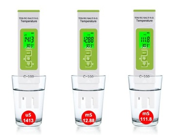 Электронный солемер TDS EC Water Temp
