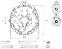 Задняя корпус генератора abr4038 mako denso magneti marelli as-pl Доставка, фото thumb