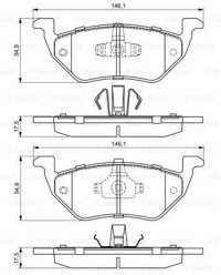 фото thumb №2, Тормозные диски тормозные колодки задняя bosch ford maverick