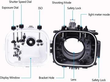 Водонепроницаемый чехол для подводной камеры Fujifilm X-T3 130FT/40M.