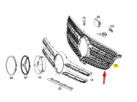 Mercedes-benz gle w166 передний кронштейн решётка klimatyzacyjnej a1668880360 Киев, фото thumb