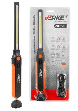 VERKE МАСТЕРСКАЯ ЛАМПА LED 1000LM 2600MAH V87516