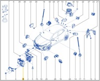 фото thumb №3, Кронштейн кронштейн радара перед renault clio v 259977904r оригінал