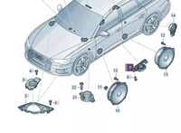 фото thumb №1, Audi a6 c8 правый передняя стойка громкоговоритель 4k0035710
