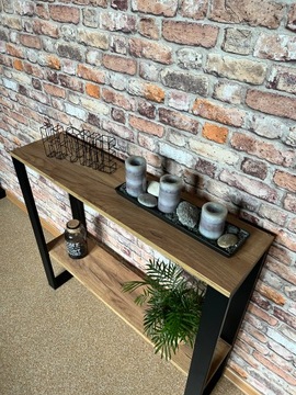 Стол консольный, Стол консольный, Туалетный столик LOFT 110x25x87 Дуб
