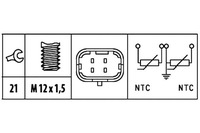 фото thumb №1, Hella датчик температура рідина радіатора alfa romeo 147
