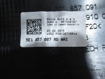 фото thumb №13, Панель роздавальна skoda octavia iii подушка безпеки szra 5e1857091 оригінал