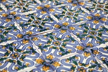 Мексиканская керамическая плитка 10х10 для ванной и кухни 30 штук - Flores
