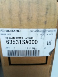 фото thumb №1, Молдинг правая subaru forester оригинальный номер 63531sa000