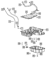 фото thumb №10, Поддон масляная двигателя алюминиевая jeep wrangler gladiator 3.0 crd 68504218aa