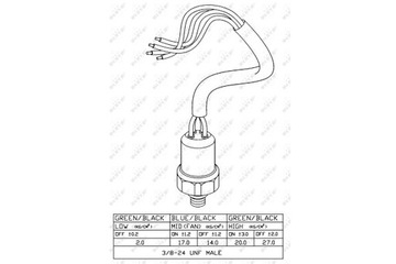 фото thumb №7, Переключатель давлений кондиционера [ nrf ] 38918 _ [ easy fit ] _