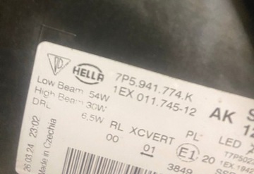 фото thumb №9, Комплект лампа передних комплект porsche cayenne 958 lci 7p5941774k