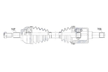 фото thumb №11, Піввісь привідна ford kuga 2.0tdci 2wd 4wd 13- передня ліва mtm nty
